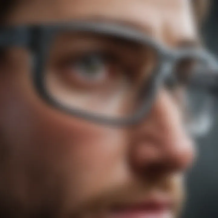 Close-up of the intricate design of Otis and Grey frames