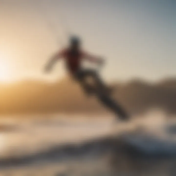 A group of kitesurfers enjoying their time at a popular kitesurfing location