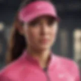 Dynamic athlete showcasing performance in pink Nike apparel