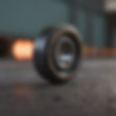 Skateboard bearing performance test in action