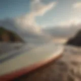 Vintage Rip Curl surfboard showcasing brand heritage