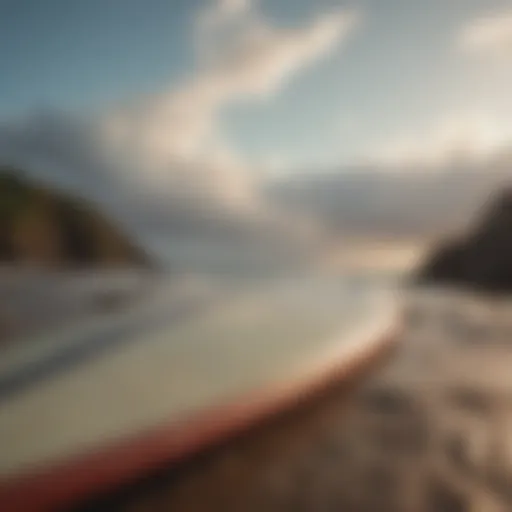 Vintage Rip Curl surfboard showcasing brand heritage