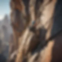 Stunning rock formation ideal for climbing