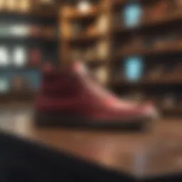 Stylish Sanuk footwear displayed in a vibrant store setting