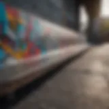 An artistic OC ramp showcasing vibrant graffiti art