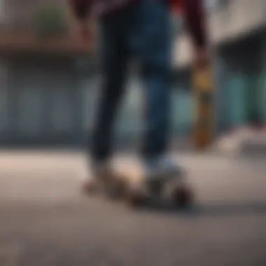 Contemporary Designs in Skateboard Apparel Vibrant skateboard apparel showcasing contemporary designs
