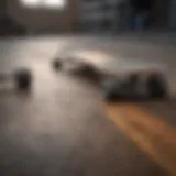 Different skateboard shapes displayed side by side