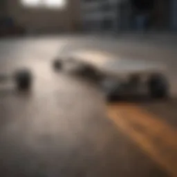 Different skateboard shapes displayed side by side