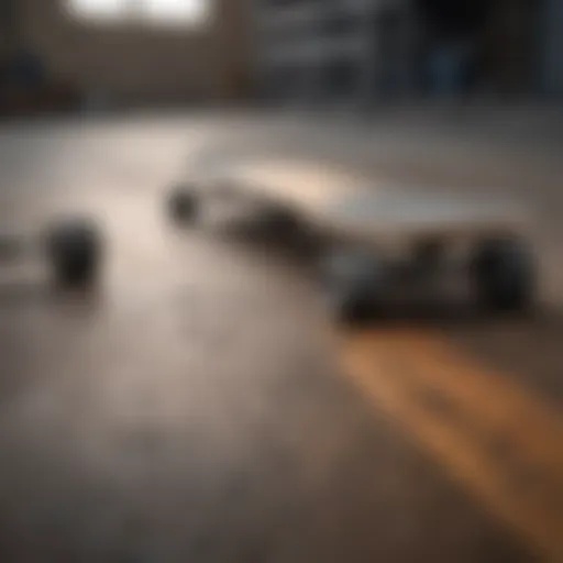 Different skateboard shapes displayed side by side