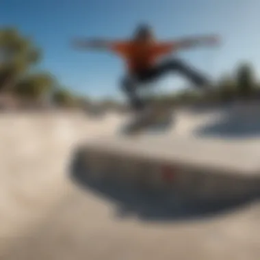 Group of skateboarders performing tricks at a renowned Los Angeles skatepark