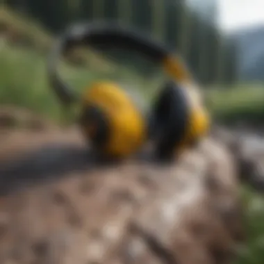 Skullcandy headphones in an adventurous outdoor setting