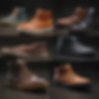 Evolution of the Half Cab Footwear Historical collage displaying the evolution of half cab footwear over the years