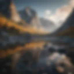 A breathtaking mountain landscape showcasing the beauty of nature