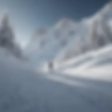 Challenging Snowboarding Terrain in a Winter Wonderland Snowboarders navigating a snowy slope