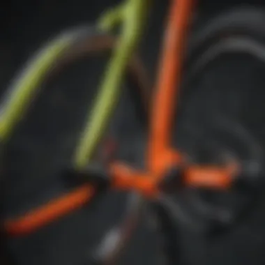 Close-up of Cannondale FSI's advanced suspension system