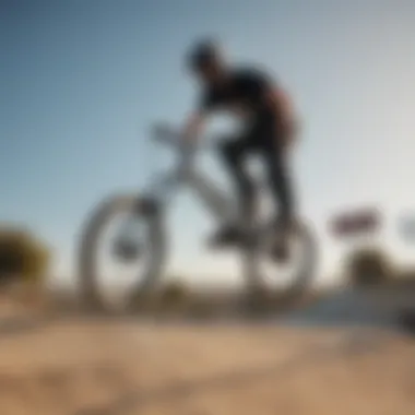 BMX rider executing an aerial trick