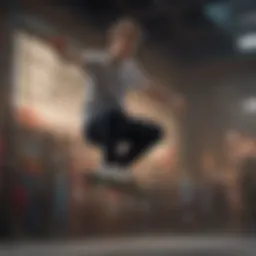 A skater performing an impressive flip in mid-air