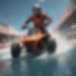 Dynamic wipeout course in action