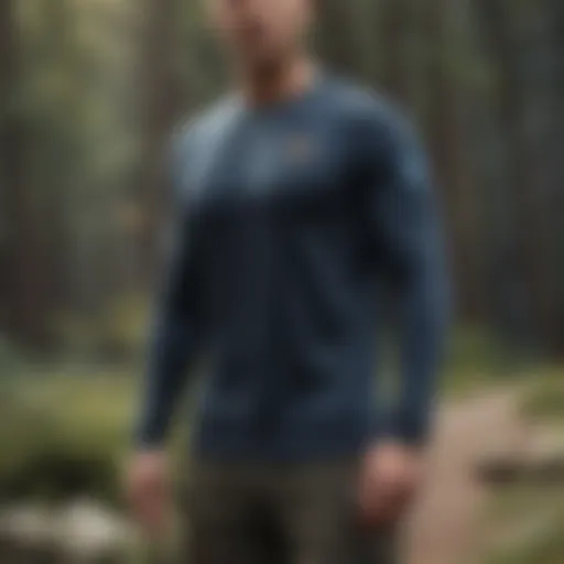 A rugged long sleeve top suitable for hiking