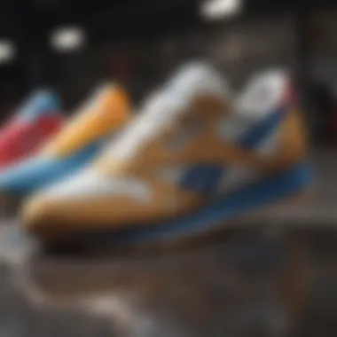 Diversity of Colorways in Reebok Classic Nylon Display of various colorways of Reebok Classic Nylon in a retail setting
