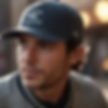 Ripcurl Cap in Action Ripcurl baseball cap showcased in an extreme sports setting