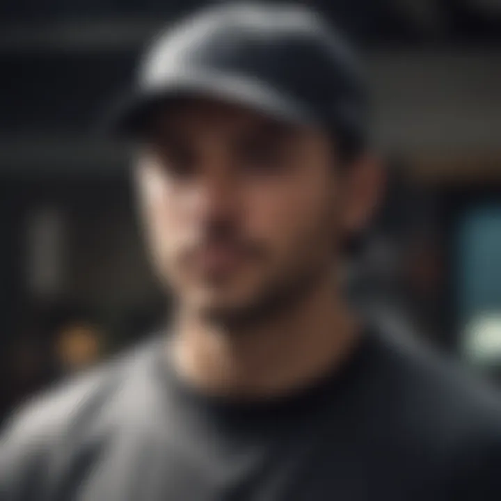 A stylish individual wearing the Ripcurl baseball cap during an adventure
