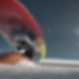 Detailed view of the Roxy Breeze snowboard showcasing its design and graphics