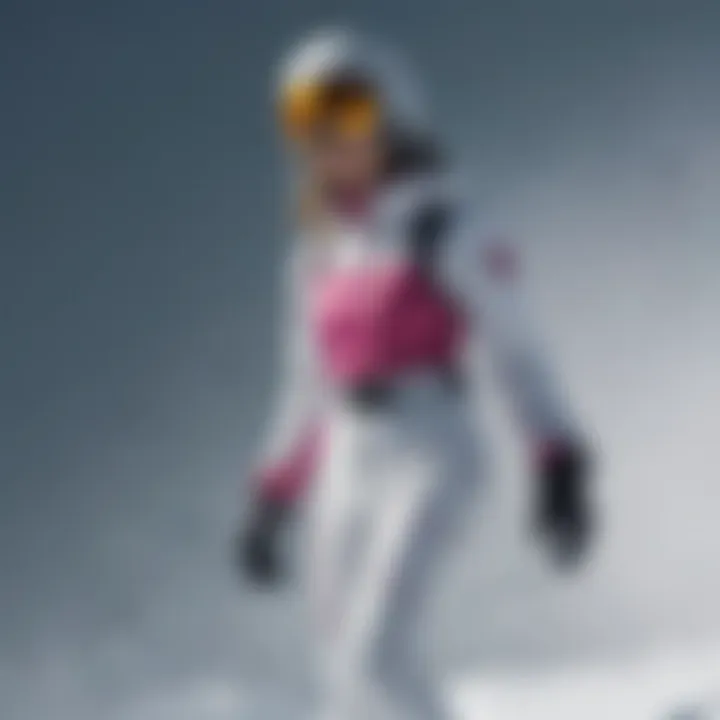 Roxy ski suit showcasing its sleek design on the slopes