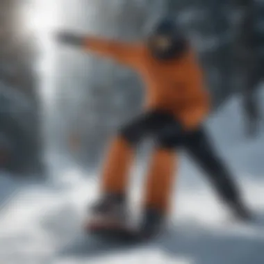Advanced Riding Techniques for Slush Snowboarder executing advanced techniques on slush.