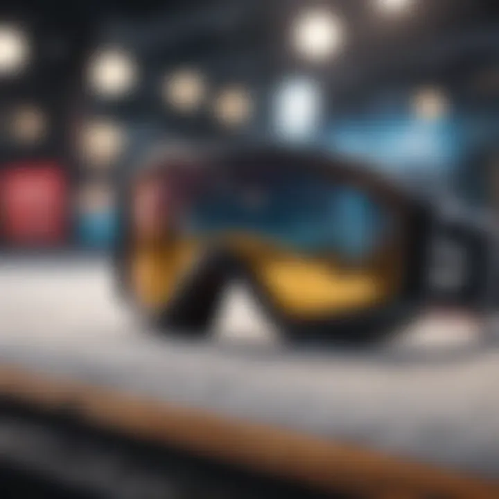 Close-up of snowboarding gear suitable for slushy conditions.