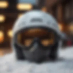 Front view of the Spy Snow Helmet showcasing its sleek design