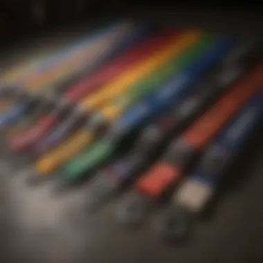 Customizable Dickies lanyards displaying various branding options