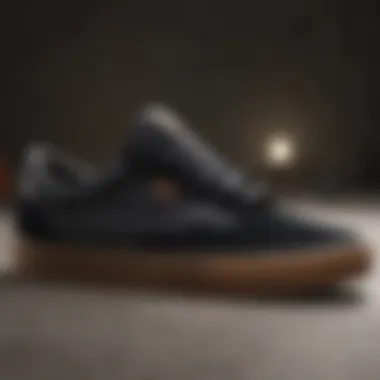 Materials Used in Vans Kyle Walker Pro Black Gum Detailed view of the materials used in the Vans Kyle Walker Pro Black Gum