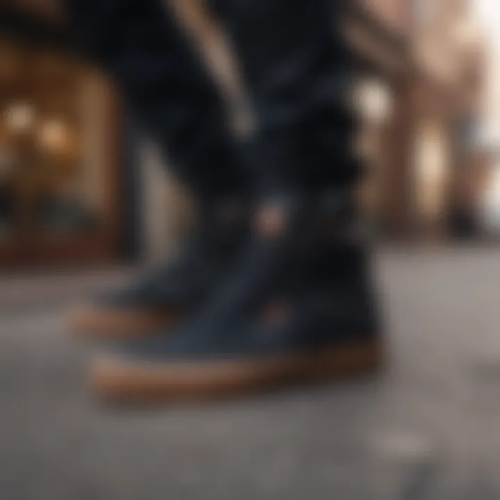 Styling options with the Vans Kyle Walker Pro Black Gum in urban settings