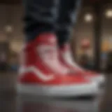 Close-up view of the Vans Ultrahool High Top showcasing its innovative design