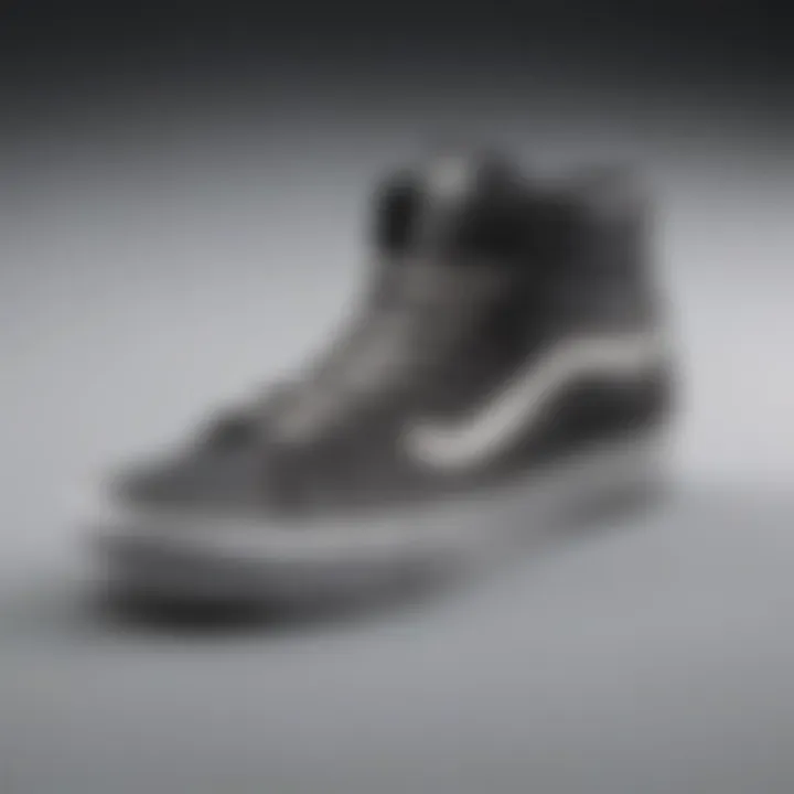 Side perspective of the Vans Ultrahool High Top highlighting its technical features