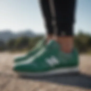 Fashion Coordination with Green New Balance Sneakers Stylish outfit coordination featuring green New Balance sneakers