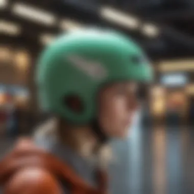 Eco-Friendly Skating Helmet An eco-friendly helmet made from sustainable materials