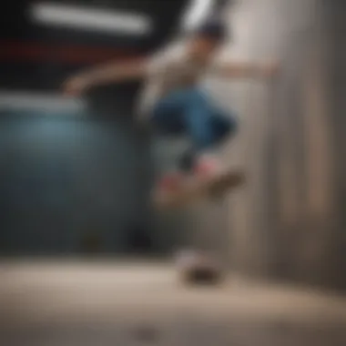 Skaters performing tricks while wearing Vans shoes