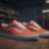 Vintage Vans sneakers showcasing classic design elements