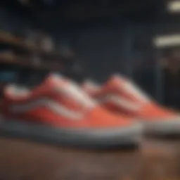 Vintage Vans sneakers showcasing classic design elements