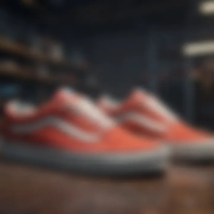 Vintage Vans sneakers showcasing classic design elements