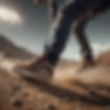 Athlete wearing Ultrarange while engaging in action sport