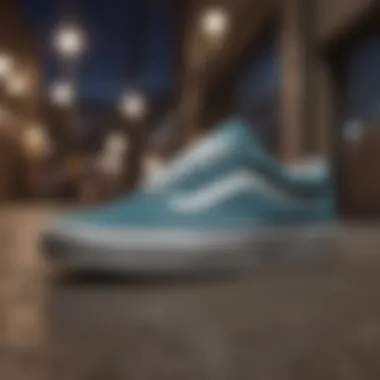Vans Old Skool Mono in Urban Setting Vans Old Skool Mono sneaker displayed on a textured urban background