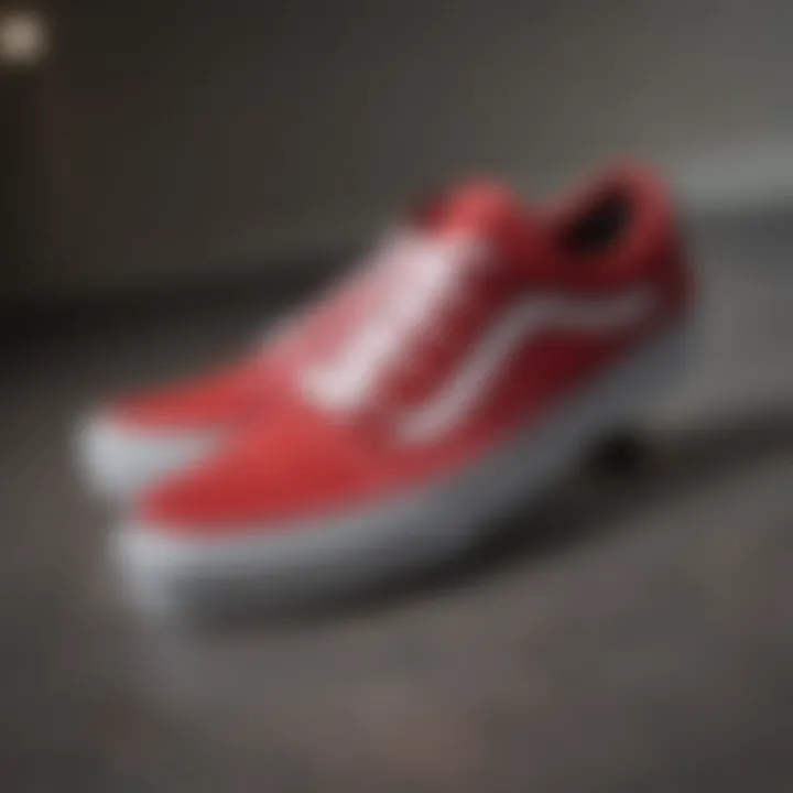 Group of consumer reviews displayed for Vans Old Skool Velcro Red