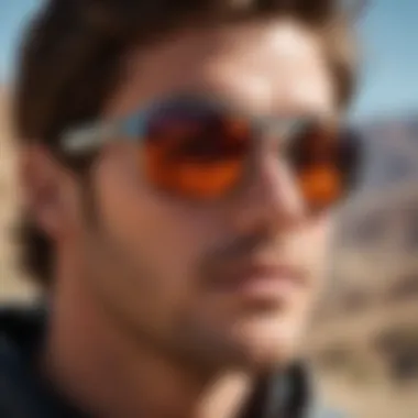 Athlete wearing Von Zipper shades while engaging in extreme sports