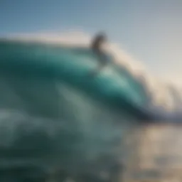 A breathtaking view of Watamu's coastline showcasing surf-ready waves