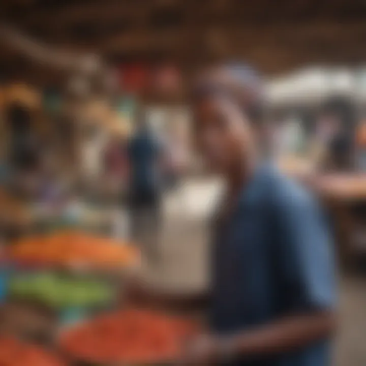 A vibrant local market scene reflecting Watamu's cultural richness