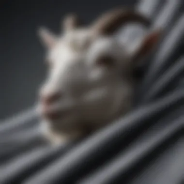 Close-up of high-quality materials used in goat t-shirts