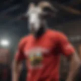 Vibrant goat t-shirt designs reflecting extreme sports culture